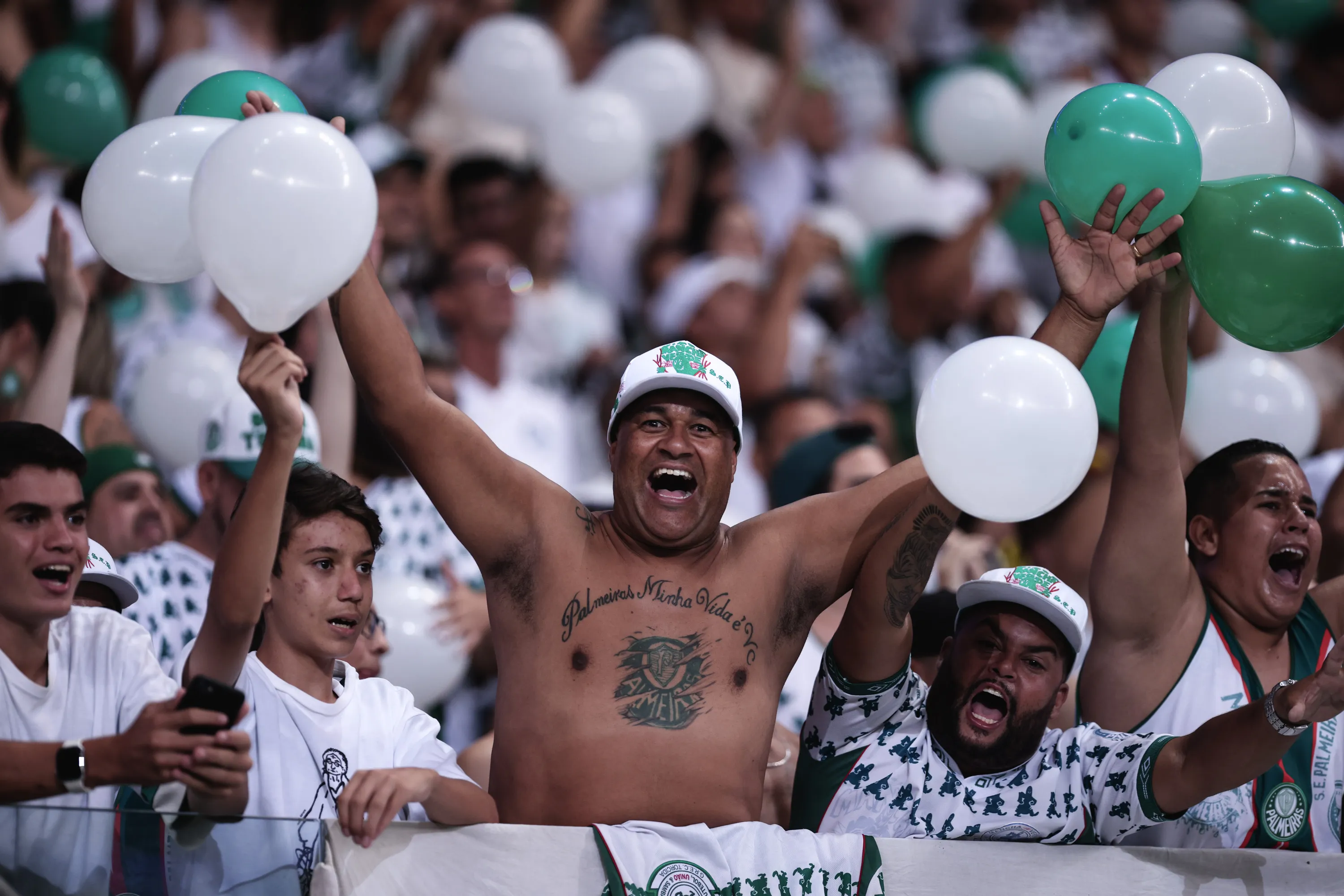 SP – Sao Paulo – 26/03/2022 – PAULISTA 2022, PALMEIRAS X BRAGANTINO – Torcida durante partida entre Palmeiras e Bragantino no estadio Arena Allianz Parque pelo campeonato Paulista 2022. Foto: Ettore Chiereguini/AGIF