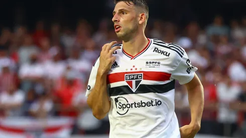 SP – Sao Paulo – 27/03/2022 – PAULISTA 2022, SAO PAULO X CORINTHIANS – Calleri jogador do Sao Paulo durante partida contra o Corinthians no estadio Morumbi pelo campeonato Paulista 2022. Foto: Marcello Zambrana/AGIF