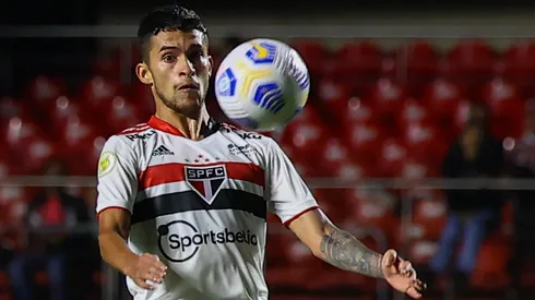 Foto: Marcello Zambrana/AGIF- Rodrigo Nestor jogador do São Paulo durante partida contra o Juventude no estádio Morumbi pelo campeonato Brasileiro A 2021