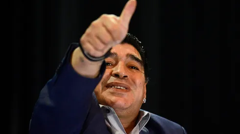 Diego Maradona. Coletiva de imprensa realizada no Parque Sao Jorge. 04 de Setembro 2013, Sao Paulo, Sao Paulo, Brasil. Foto: Mauro Horita/AGIF