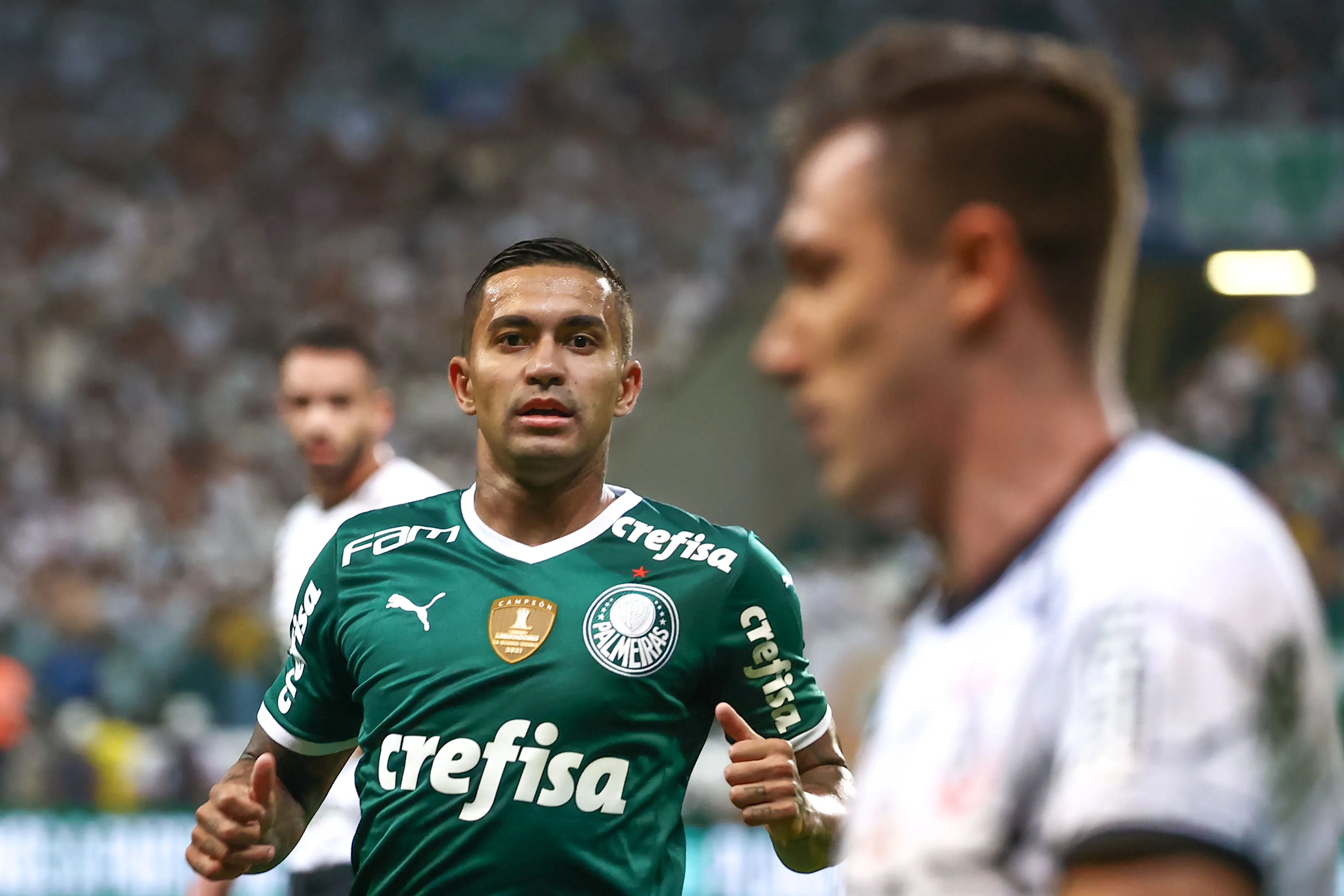 SP – Sao Paulo – 17/03/2022 – PAULISTA 2022, PALMEIRAS X CORINTHIANS – Dudu jogador do Palmeiras durante partida contra o Corinthians no estadio Arena Allianz Parque pelo campeonato Paulista 2022. Foto: Marcello Zambrana/AGIF