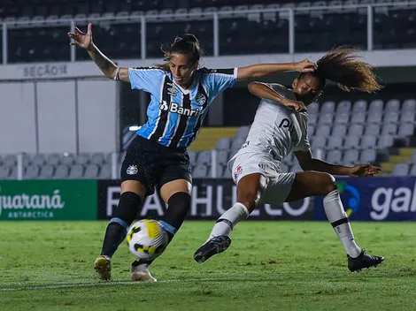 Grêmio perde para o Santos e fica próximo da zona de rebaixamento no Brasileirão Feminino