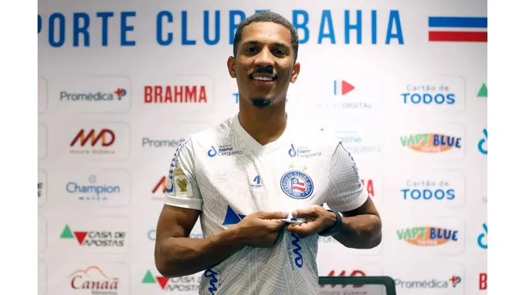 Felipe Oliveira / EC Bahia / Divulgação - Matheus Davó, atacante do Bahia