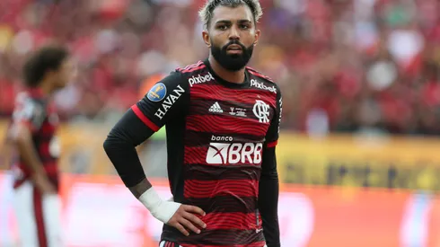 Foto: Gil Gomes/AGIF - Gabigol rebate protesto de torcedores do Flamengo