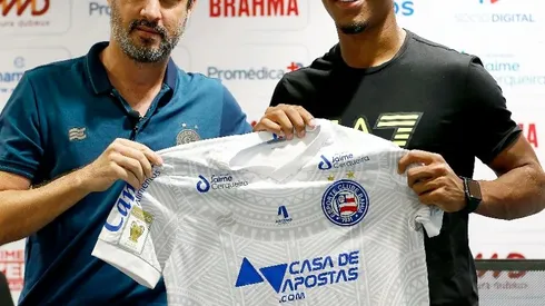 Felipe Oliveira / EC Bahia / Divulgação – Matheus Davó, atacante do Bahia