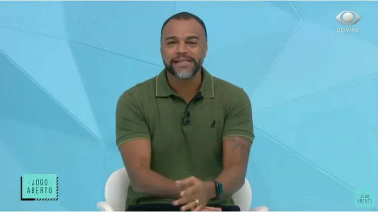 Foto: (Rede Bandeirantes/Reprodução) - Denilson Show deu seu 'pitaco' para a partida entre Atlético e Palmeiras
