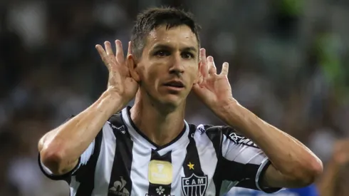 MG – Belo Horizonte – 02/04/2022 – MINEIRO 2022 FINAL, ATLETICO-MG X CRUZEIRO -Nacho Fernandez jogador do Atletico-MG comemora seu gol durante partida contra o Cruzeiro no estadio Mineirao pelo campeonato Mineiro 2022. Foto: Fernando Moreno/AGIF