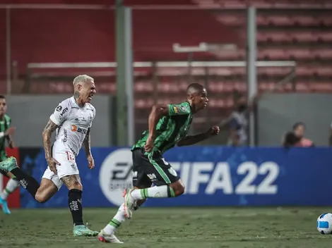 Vargas e defensor do Atlético-MG se lesionam contra o América-MG pela Libertadores
