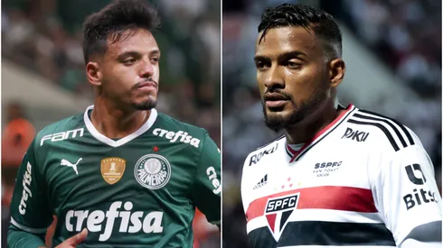 Fotos: (Marcello Zambrana/AGIF/Marcello Zambrana/AGIF) – Gabriel Menino, do Palmeiras, e Reinaldo, do São Paulo, protagonizaram uma cena pra lá de curiosa no último Choque-Rei válido pelo Brasileirão