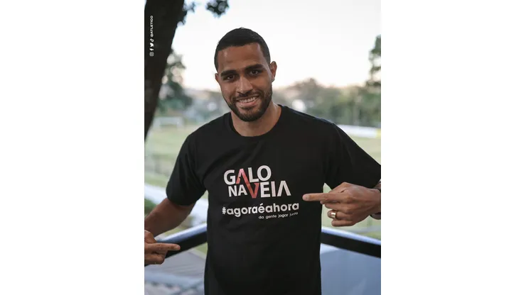 Foto: Reprodução/ Twitter oficial Atlético Mineiro/ @Atlético - Alan Kardec é anunciado oficialmente pelo Galo