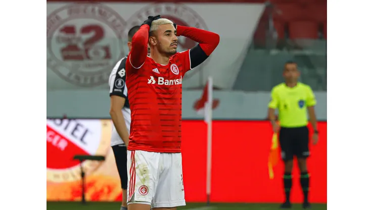 Maxi Franzoi/AGIF - Thiago Galhardo em sua passagem pelo Inter