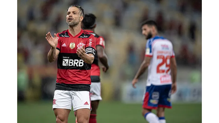 RJ - Rio de Janeiro - 11/11/2021 - BRASILEIRO A 2021, FLAMENGO X BAHIA - Diego Ribas jogador do Flamengo durante partida contra o Bahia no estadio Maracana pelo campeonato Brasileiro A 2021. Foto: Jorge Rodrigues/AGIF