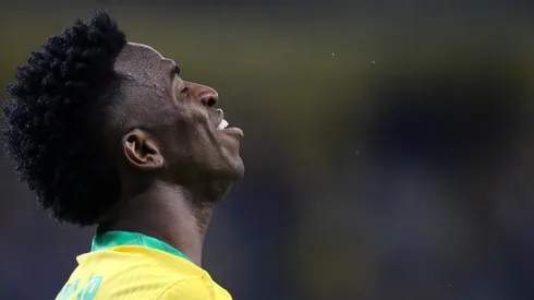 MG – Belo Horizonte – 01/02/2022 – ELIMINATORIAS COPA DO MUNDO 2022 – Vinicius Junior jogador do Brasil durante partida contra o Paraguai no estadio Mineirao pelo campeonato Eliminatorias Copa do Mundo 2022. Foto: Fernando Moreno/AGIF
