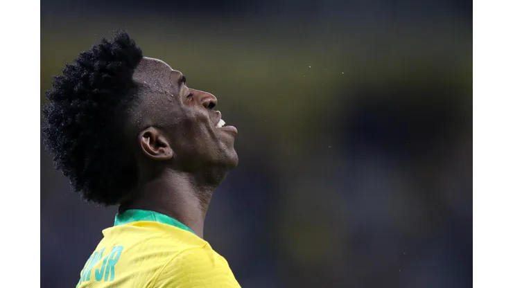 MG - Belo Horizonte - 01/02/2022 - ELIMINATORIAS COPA DO MUNDO 2022 - Vinicius Junior jogador do Brasil durante partida contra o Paraguai no estadio Mineirao pelo campeonato Eliminatorias Copa do Mundo 2022. Foto: Fernando Moreno/AGIF