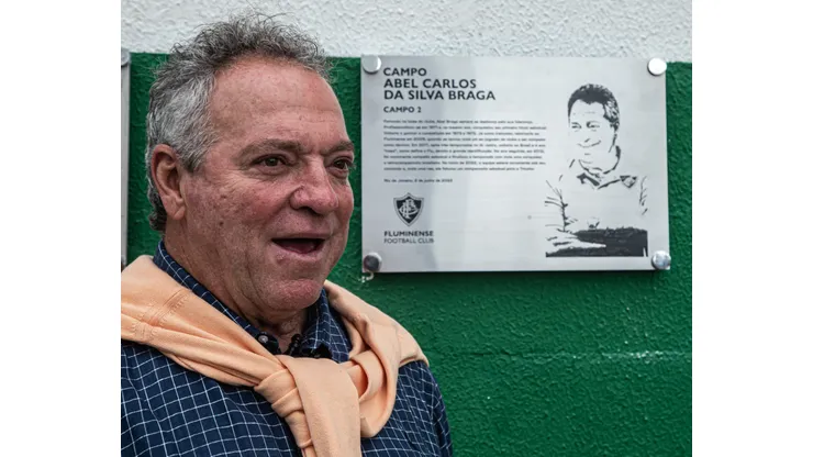Foto: (Marcelo Gonçalves/Fluminense F.C.) - Abel Braga foi homenageado pelo Fluminense nesta quinta (2)