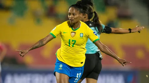 Foto: Thais Magalhães/CBF – Ary Borges celebra gol diante do Paraguai