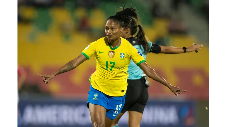 Foto: Thais Magalhães/CBF - Ary Borges celebra gol diante do Paraguai