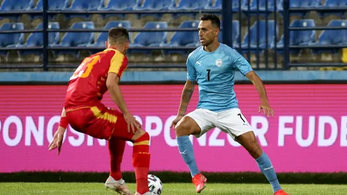 PODGORICA, MONTENEGRO – JUNE 05: Eran Zahavi of Israel during the international friendly match between Montenegro and Israel at city stadium Pod Goricom on June 5, 2021 in Podgorica, Montenegro. (Photo by Filip Filipovic/Getty Images)