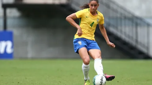 Thais Magalhães/CBF – Rafaelle, zagueira da Seleção Feminina