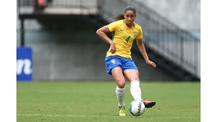Thais Magalhães/CBF - Rafaelle, zagueira da Seleção Feminina