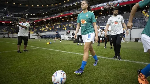 Lucas Figueiredo/CBF – Angelina, jogadora da Seleção Brasileira Feminina