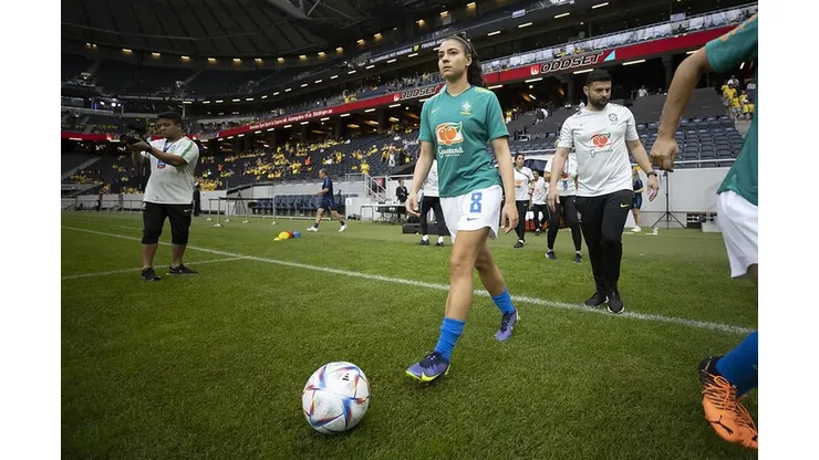 Lucas Figueiredo/CBF - Angelina, jogadora da Seleção Brasileira Feminina