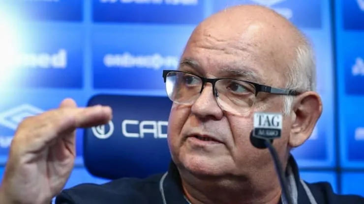 Foto: Lucas Uebel/Grêmio/Divulgação- Mandatário foi duramente criticado