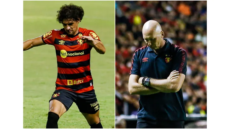 Fotos: (Rafael Vieira/AGIF/Rafael Vieira/AGIF) - Blas Cáceres não tinha muito espaço no Sport sob o comando de Gilmar Dal Pozzo