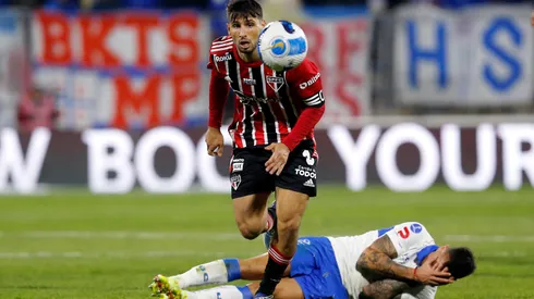 Foto: (Marcelo Hernandez/Getty Images) – Calleri foi um dos três expulsos do São Paulo na polêmica partida de ida das oitavas de final da Copa Sul-Americana