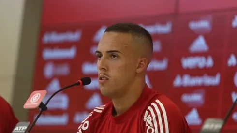 Ricardo Duarte/Internacional – João Peglow, atacante do Atlético-GO