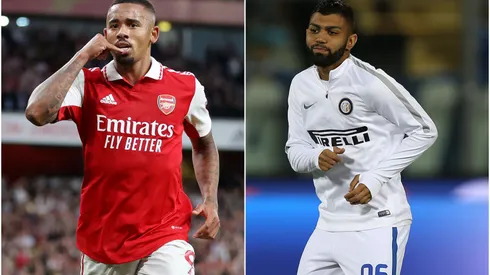 Fotos: (Catherine Ivill/Getty Images/Gabriele Maltinti/Getty Images) – Cria do Palmeiras, Gabriel Jesus tem brilhado na Europa, enquanto Gabigol teve uma passagem discreta pelo Velho Continente