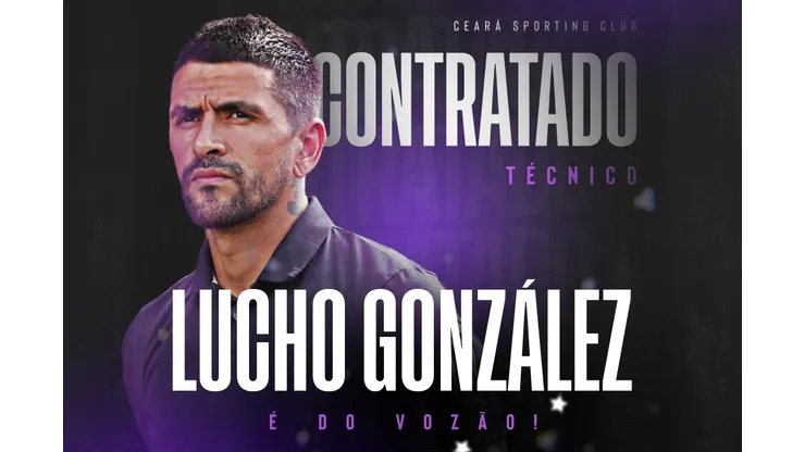 Foto: (Divulgação/Ceará SC) - Lucho González foi anunciado como novo técnico do Ceará nesta quarta (24), mas sua chegada não agradou todos torcedores alvinegros