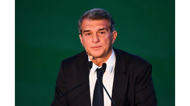 David Ramos/Getty Images- Joan Laporta, presidente do Barcelona
