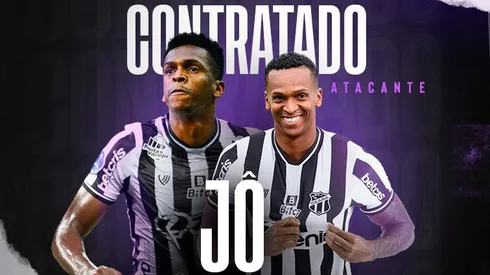 Foto: (Divulgação/Ceará SC) – Jô deve estrear com a camisa do Ceará logo no clássico contra o Fortaleza