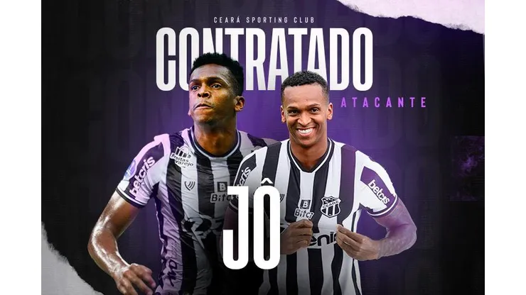Foto: (Divulgação/Ceará SC) - Jô deve estrear com a camisa do Ceará logo no clássico contra o Fortaleza