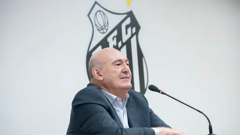Foto: (Ivan Storti/Santos FC) – Andres Rueda, presidente do Santos, deu detalhes sobre a negociação envolvendo Cristaldo