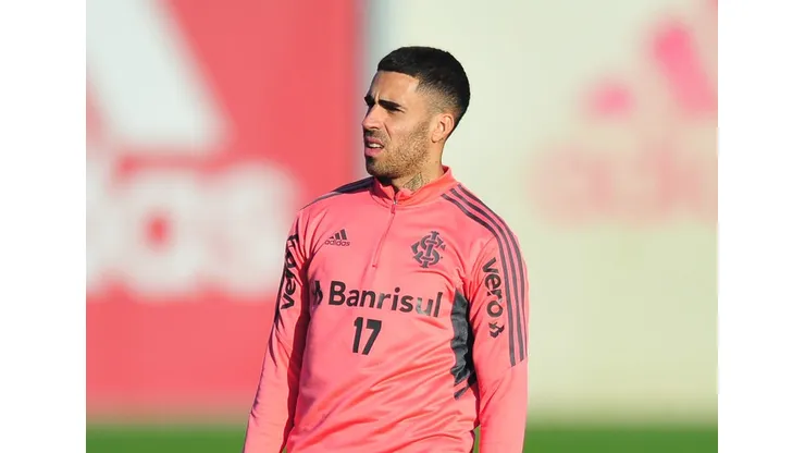 Foto: (Ricardo Duarte/Internacional) - Gabriel 'depositou suas fichas' na torcida para o Internacional buscar a classificação na Sul-Americana