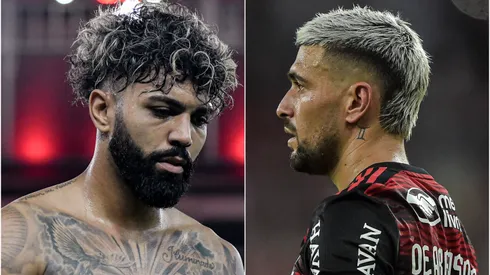 Fotos: (Thiago Ribeiro/AGIF) – Gabigol e Arrascaeta podem acabar ficando de fora da decisão entre Athletico e Flamengo na Copa do Brasil