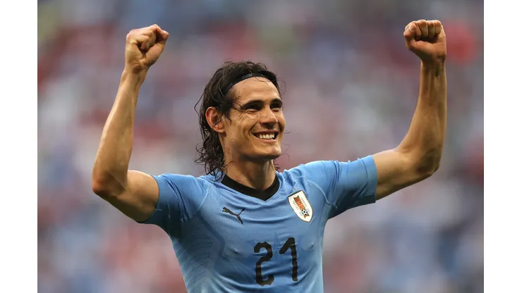 Michael Steele/ Getty Images - Cavani, atacante do Uruguai
