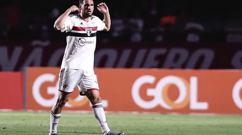 SP – Sao Paulo – 23/07/2022 – BRASILEIRO A 2022, SAO PAULO X GOIAS – Jonathan Calleri jogador do Sao Paulo comemora seu gol durante partida contra o Goias no estadio Morumbi pelo campeonato Brasileiro A 2022. Foto: Ettore Chiereguini/AGIF