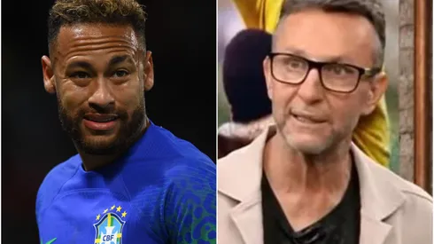 Fotos: (Justin Setterfield/Getty Images/Reprodução "Os Donos da Bola"/YouTube) – Uma atitude de Neymar não agradou Neto às vésperas da Copa do Mundo