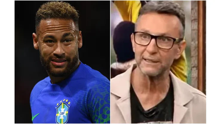 Fotos: (Justin Setterfield/Getty Images/Reprodução "Os Donos da Bola"/YouTube) - Uma atitude de Neymar não agradou Neto às vésperas da Copa do Mundo
