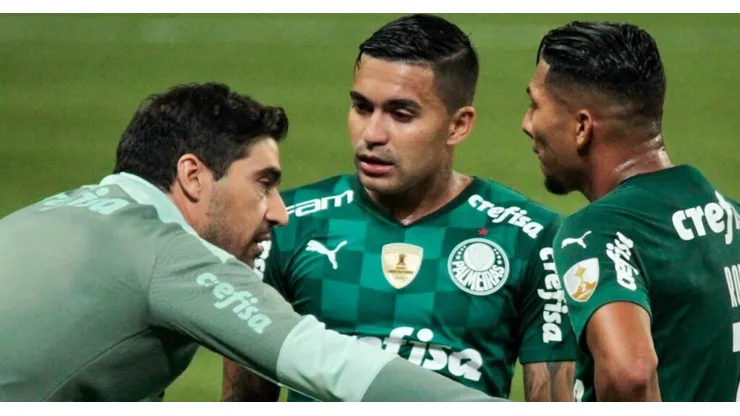 Foto: Cesar Grego/ Palmeiras- Abel, Dudu e Rony