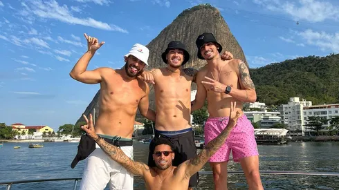 Foto: (Reprodução/Instagram) – Thiago Galhardo, do Fortaleza, está aproveitando o período de folga