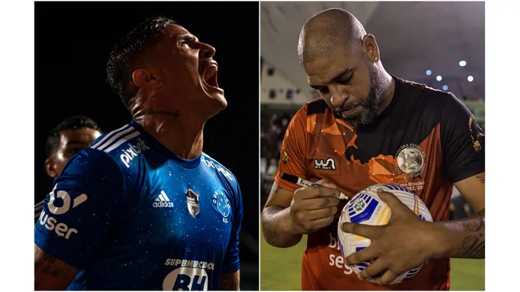 Fotos: (Alessandra Torres/AGIF/Thiago Ribeiro/AGIF) - Edu, do Cruzeiro, citou uma frase conhecida por Adriano Imperador para se posicionar após a 'polêmica da fumaça'
