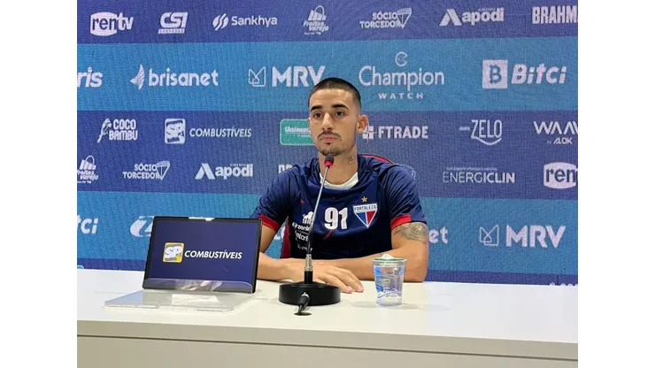 Reprodução/Fortaleza- Thiago Galhardo, atacante do Fortaleza