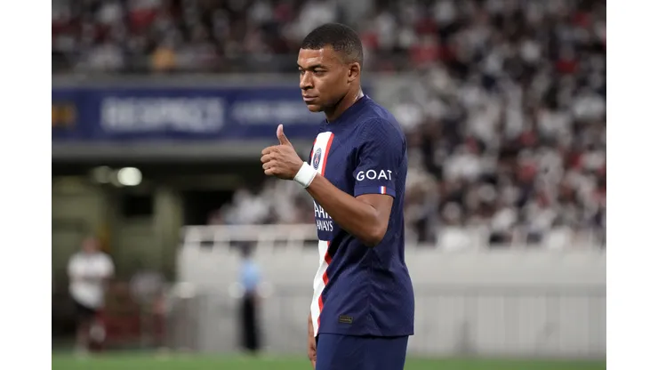 Koji Watanabe/ Getty Images- Kylian Mbappé, atacante do PSG