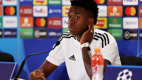 Ian MacNicol/ Getty Images- Vini Jr., atacante do Real Madrid