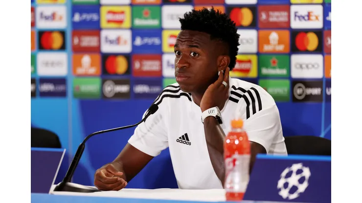Ian MacNicol/ Getty Images- Vini Jr., atacante do Real Madrid