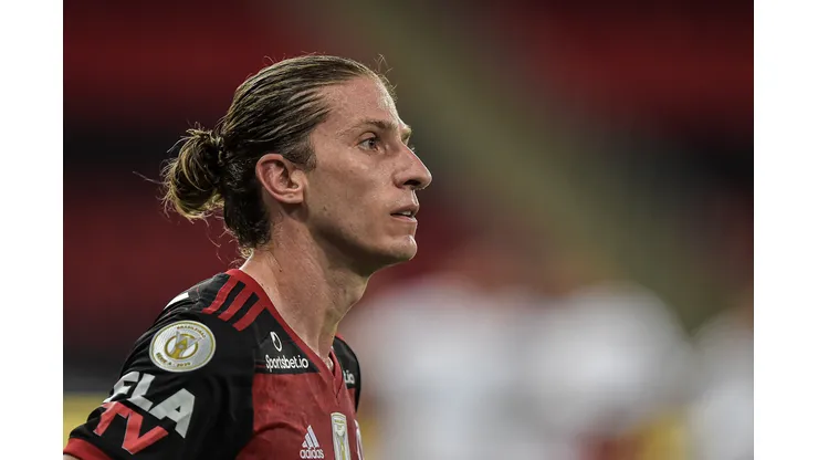 Thiago Ribeiro/AGIF- Filipe Luís, lateral do Flamengo
